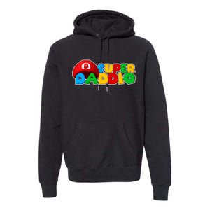 Super Daddio Gamer Dad Premium Hoodie