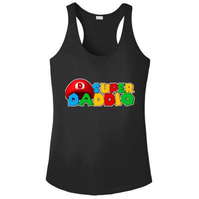 Super Daddio Gamer Dad Ladies PosiCharge Competitor Racerback Tank