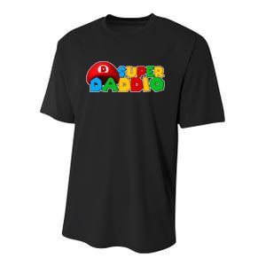 Super Daddio Gamer Dad Youth Performance Sprint T-Shirt