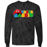 Super Daddio Gamer Dad Tie-Dye Long Sleeve Shirt