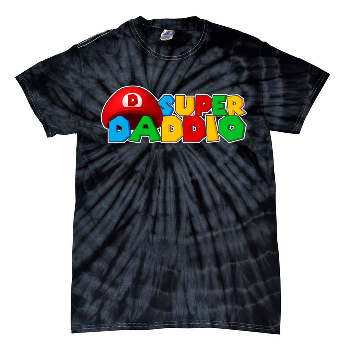 Super Daddio Gamer Dad Tie-Dye T-Shirt