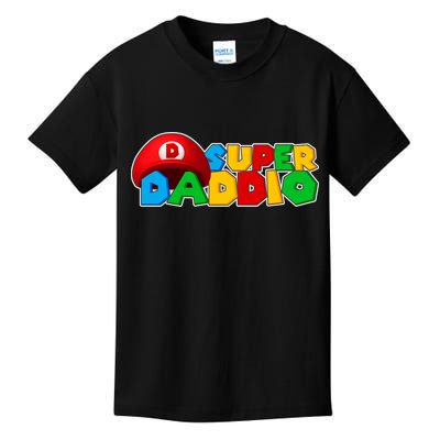 Super Daddio Gamer Dad Kids T-Shirt