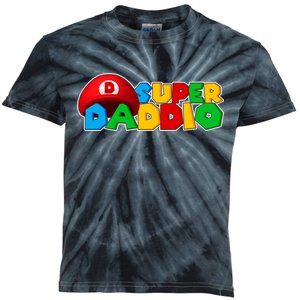 Super Daddio Gamer Dad Kids Tie-Dye T-Shirt