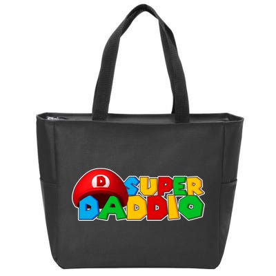 Super Daddio Gamer Dad Zip Tote Bag