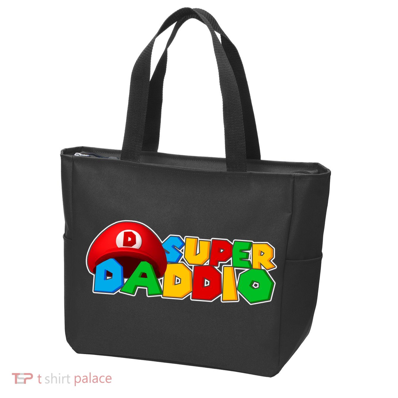 Super Daddio Gamer Dad Zip Tote Bag