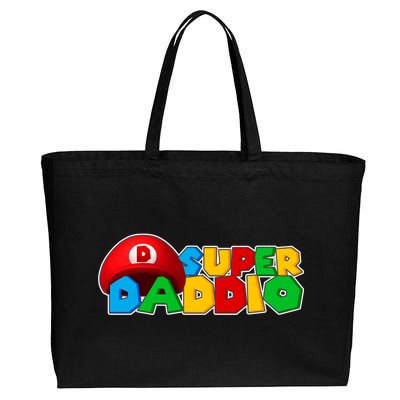 Super Daddio Gamer Dad Cotton Canvas Jumbo Tote