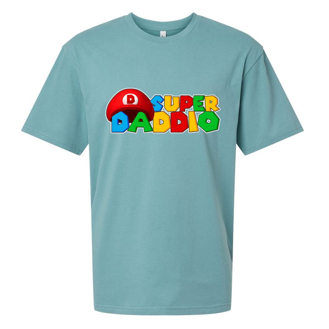 Super Daddio Gamer Dad Sueded Cloud Jersey T-Shirt
