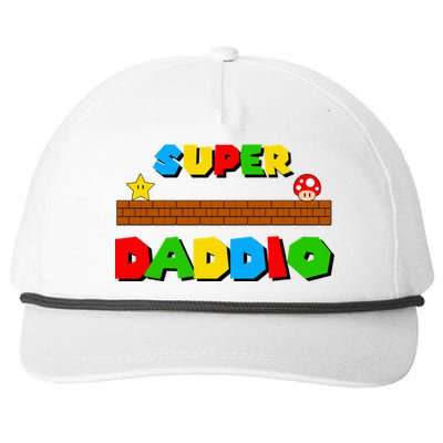 Super Daddio Retro Video Game Snapback Five-Panel Rope Hat