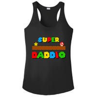 Super Daddio Retro Video Game Ladies PosiCharge Competitor Racerback Tank