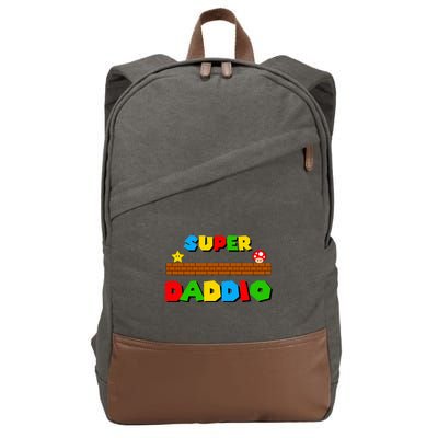 Super Daddio Retro Video Game Cotton Canvas Backpack