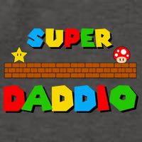 Super Daddio Retro Video Game Vector Backpack