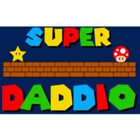 Super Daddio Retro Video Game Bumper Sticker