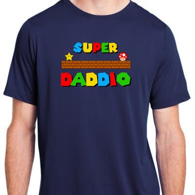 Super Daddio Retro Video Game Adult ChromaSoft Performance T-Shirt