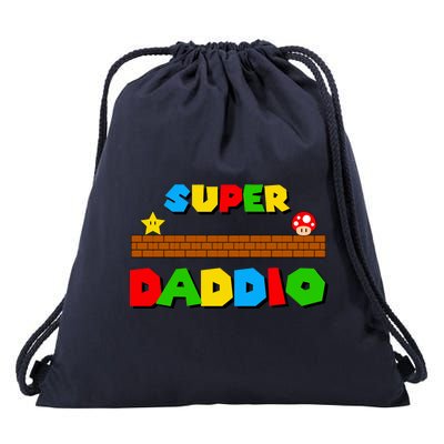 Super Daddio Retro Video Game Drawstring Bag