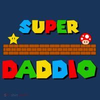 Super Daddio Retro Video Game Drawstring Bag