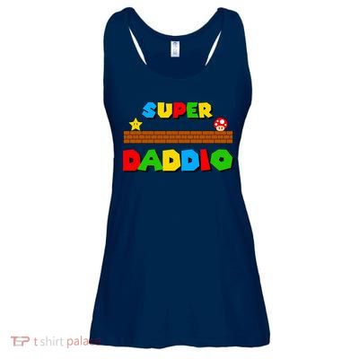 Super Daddio Retro Video Game Ladies Essential Flowy Tank