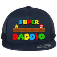 Super Daddio Retro Video Game Flat Bill Trucker Hat