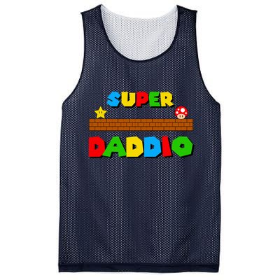 Super Daddio Retro Video Game Mesh Reversible Basketball Jersey Tank