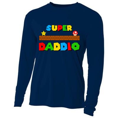 Super Daddio Retro Video Game Cooling Performance Long Sleeve Crew