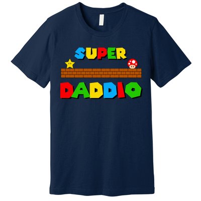 Super Daddio Retro Video Game Premium T-Shirt