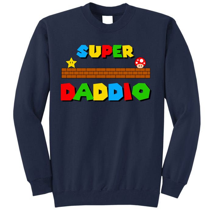 Super Daddio Retro Video Game Tall Sweatshirt