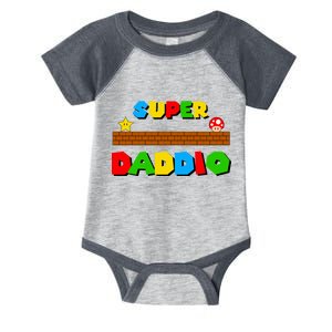 Super Daddio Retro Video Game Infant Baby Jersey Bodysuit