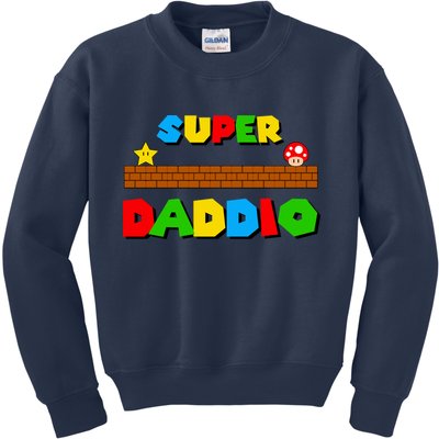 Super Daddio Retro Video Game Kids Sweatshirt