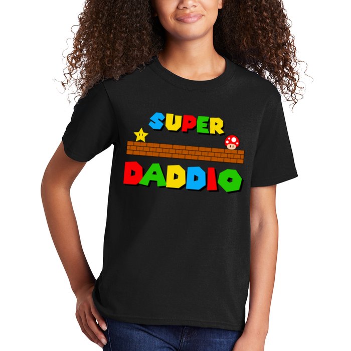 Super Daddio Retro Video Game Kids T-Shirt
