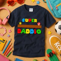 Super Daddio Retro Video Game Kids T-Shirt
