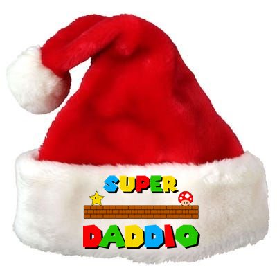 Super Daddio Retro Video Game Premium Christmas Santa Hat