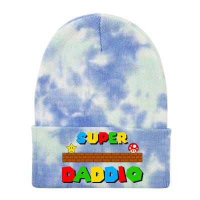 Super Daddio Retro Video Game Tie Dye 12in Knit Beanie