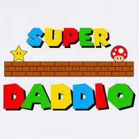 Super Daddio Retro Video Game Garment-Dyed Sweatshirt