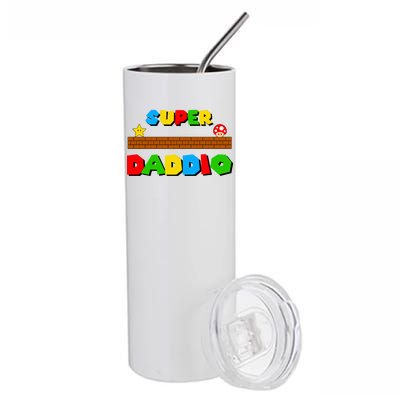 Super Daddio Retro Video Game Stainless Steel Tumbler