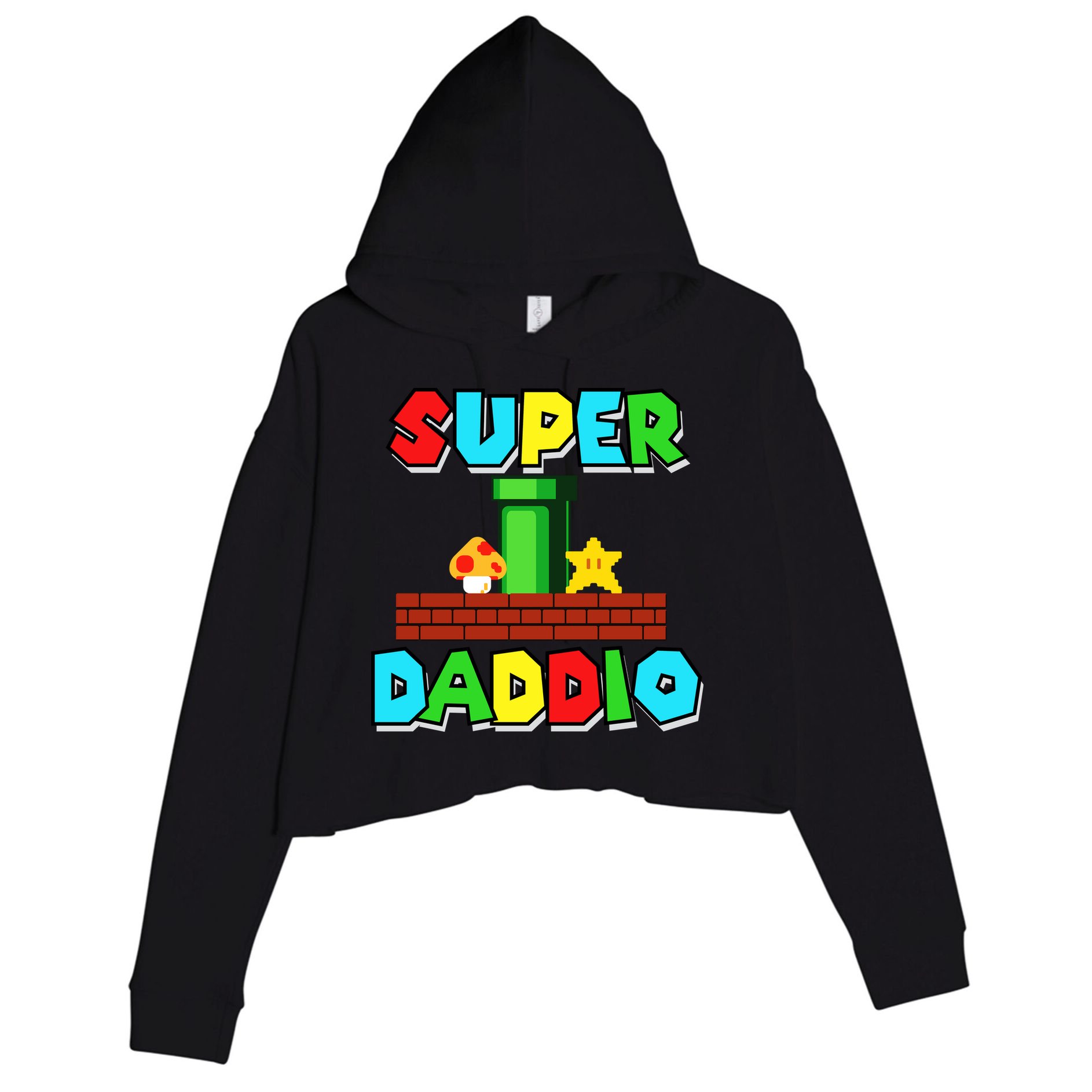 Super Dadio Crop Fleece Hoodie