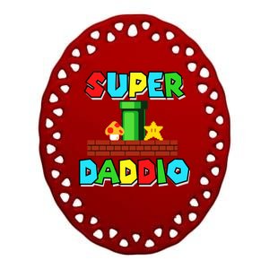 Super Dadio Ceramic Oval Ornament