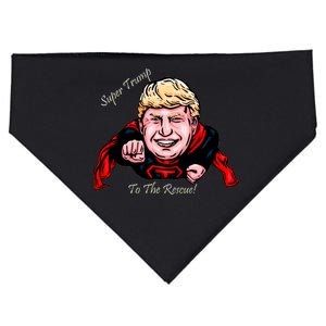 Super Donald Trump To The Rescue USA-Made Doggie Bandana