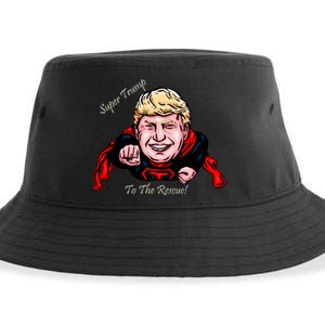 Super Donald Trump To The Rescue Sustainable Bucket Hat