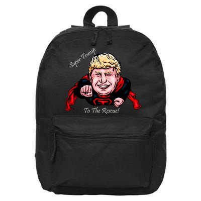 Super Donald Trump To The Rescue 16 in Basic Backpack