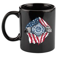 Super Fireman USA 11oz C Handle Ceramic Mug