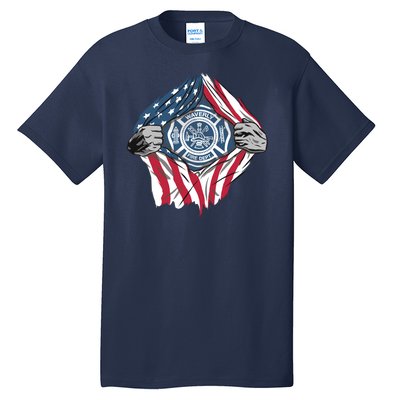 Super Fireman USA Tall T-Shirt