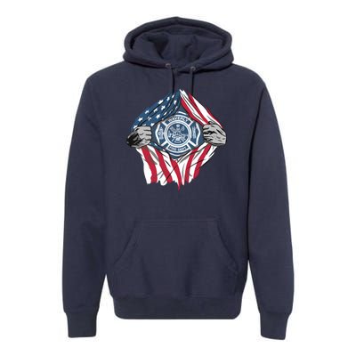 Super Fireman USA Premium Hoodie