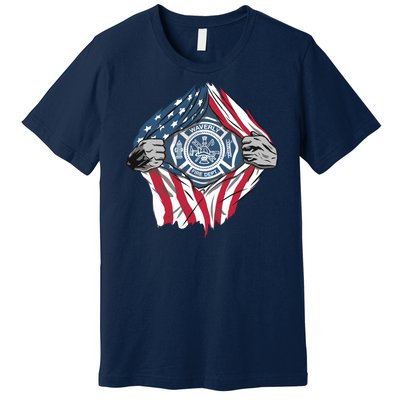 Super Fireman USA Premium T-Shirt