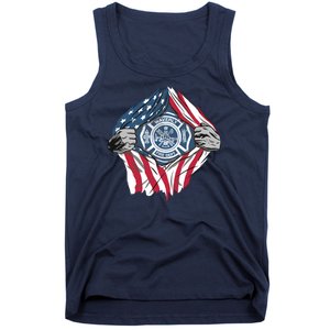 Super Fireman USA Tank Top