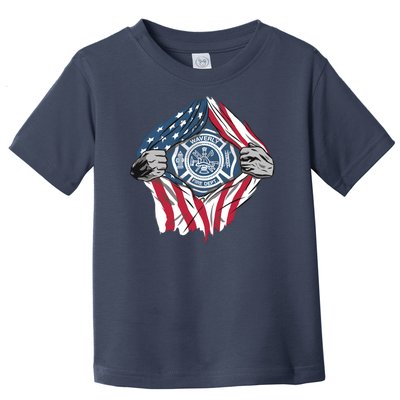 Super Fireman USA Toddler T-Shirt