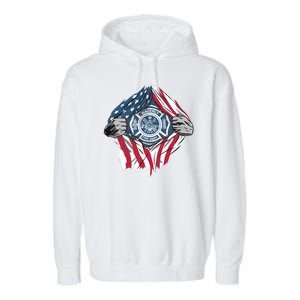 Super Fireman USA Garment-Dyed Fleece Hoodie