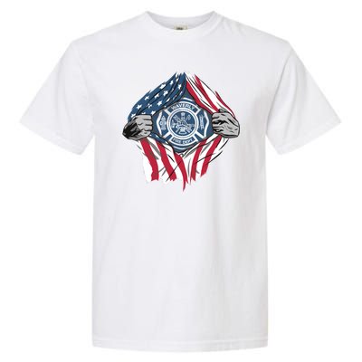 Super Fireman USA Garment-Dyed Heavyweight T-Shirt