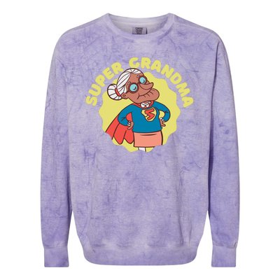 Super Grandma Colorblast Crewneck Sweatshirt