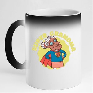 Super Grandma 11oz Black Color Changing Mug