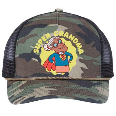 Super Grandma Retro Rope Trucker Hat Cap