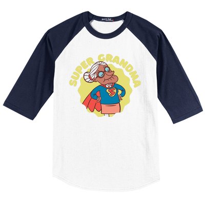 Super Grandma Baseball Sleeve Shirt